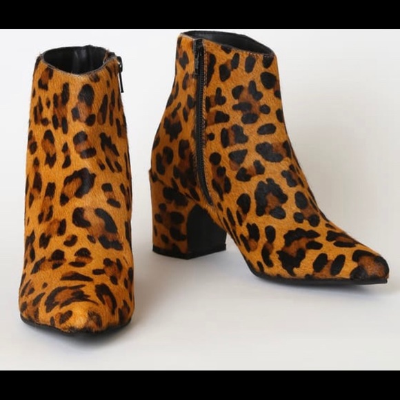 🆕RAG & CO CAMBRIA LEOPARD CALF HAIR BOOTIES - Picture 2 of 5